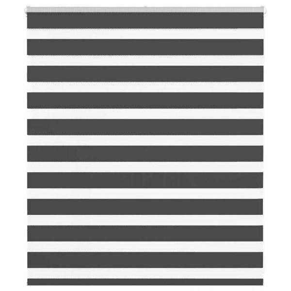 ARDEBO.de - Zebrarollo Schwarz 125x100 cm Stoffbreite 120,9 cm Polyester