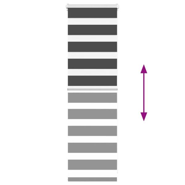 Zebrarollo Schwarz 55x100 cm Stoffbreite 50,9 cm Polyester