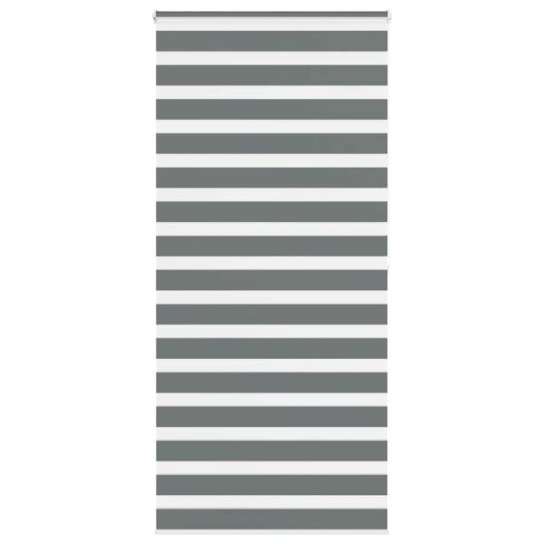 ARDEBO.de - Zebrarollo Dunkelgrau 110x200 cm Stoffbreite 105,9 cm Polyester