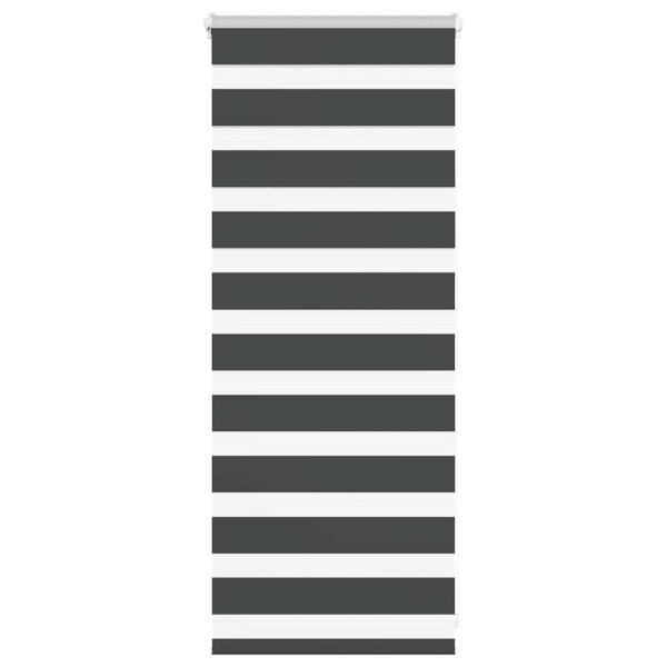 ARDEBO.de - Zebrarollo Schwarz 65x100 cm Stoffbreite 60,9 cm Polyester