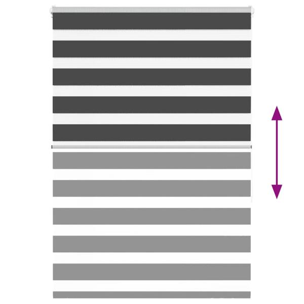 Zebrarollo Schwarz 110x150 cm Stoffbreite 105,9 cm Polyester