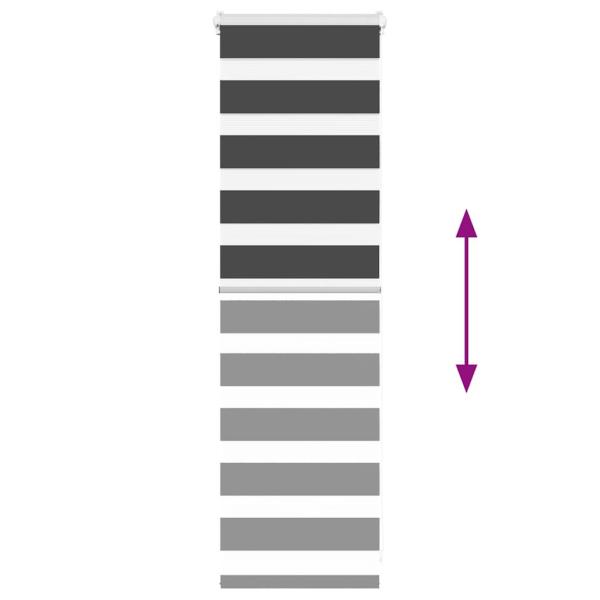 Zebrarollo Schwarz 50x100 cm Stoffbreite 45,9 cm Polyester