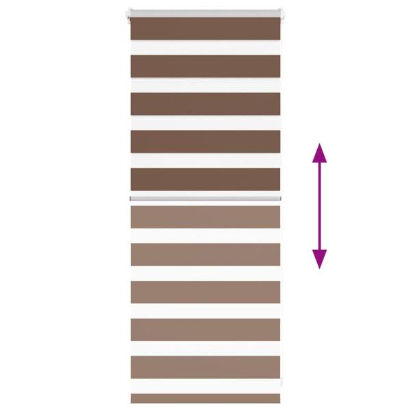 Zebrarollo Braun 60x100 cm Stoffbreite 55,9 cm Polyester