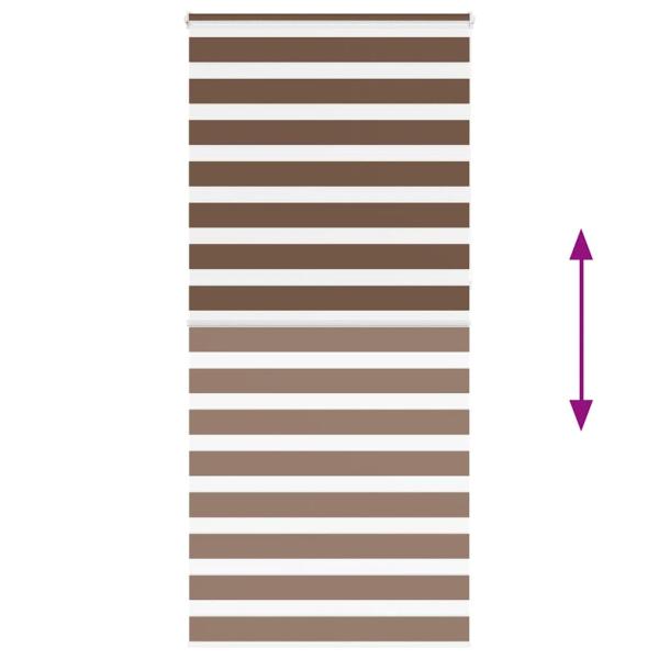 Zebrarollo Braun 110x230 cm Stoffbreite 105,9 cm Polyester