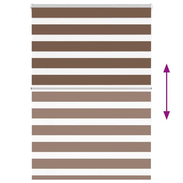 Zebrarollo Braun 100x150 cm Stoffbreite 95,9 cm Polyester