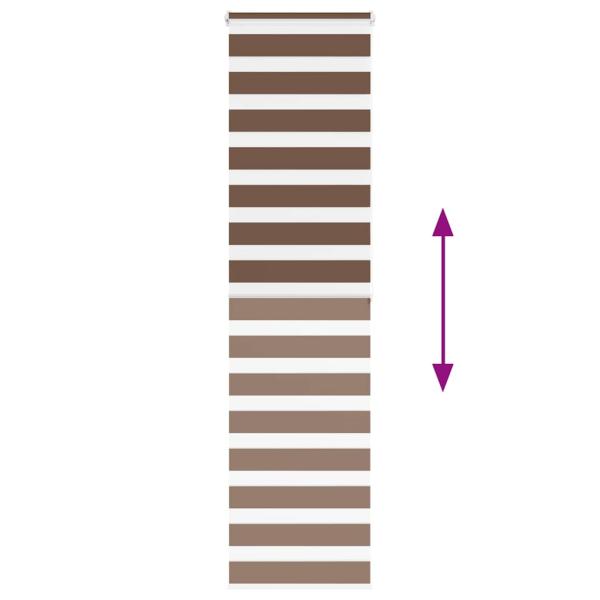 Zebrarollo Braun 65x200 cm Stoffbreite 60,9 cm Polyester
