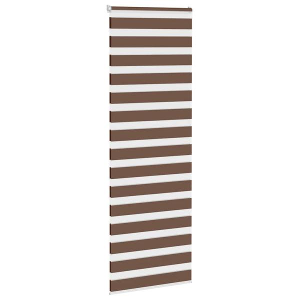 Doppelrollo Braun 80x230 cm Stoffbreite 75,9 cm Polyester