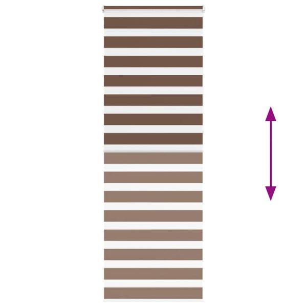Zebrarollo Braun 70x230 cm Stoffbreite 65,9 cm Polyester