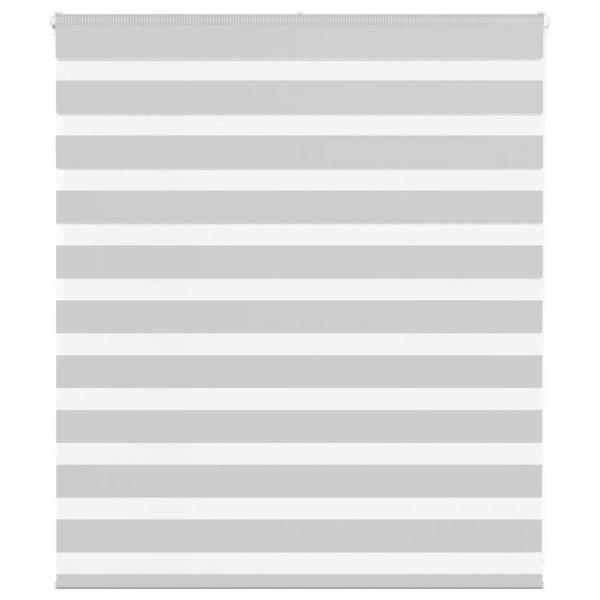 ARDEBO.de - Zebrarollo Hellgrau 125x100 cm Stoffbreite 120,9 cm Polyester