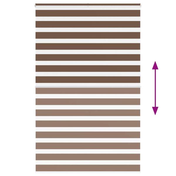 Zebrarollo Braun 150x230 cm Stoffbreite 145,9 cm Polyester