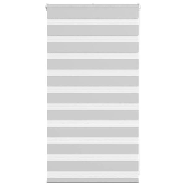 ARDEBO.de - Zebrarollo Hellgrau 90x100 cm Stoffbreite 85,9 cm Polyester