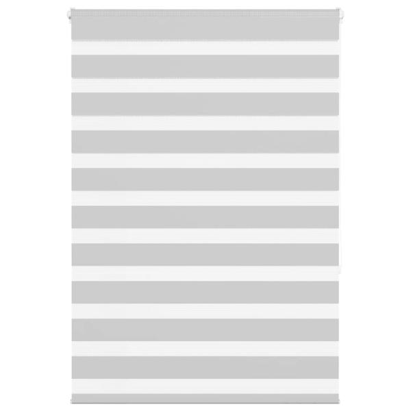 ARDEBO.de - Zebrarollo Hellgrau 100x150 cm Stoffbreite 95,9 cm Polyester