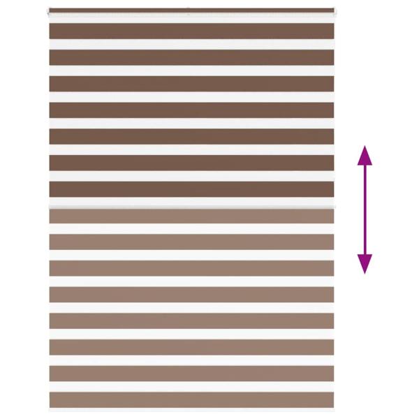 Zebrarollo Braun 160x230 cm Stoffbreite 155,9 cm Polyester