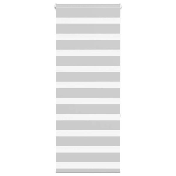 ARDEBO.de - Zebrarollo Hellgrau 55x150 cm Stoffbreite 50,9 cm Polyester