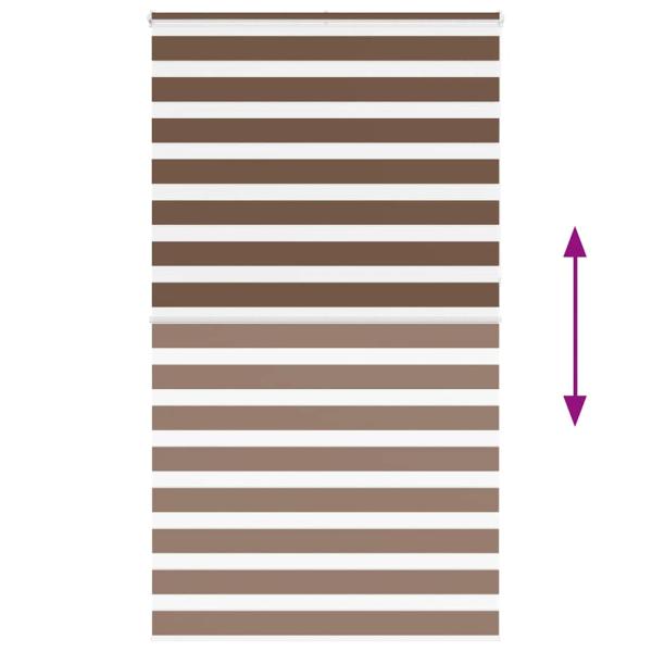 Zebrarollo Braun 135x230 cm Stoffbreite 130,9 cm Polyester