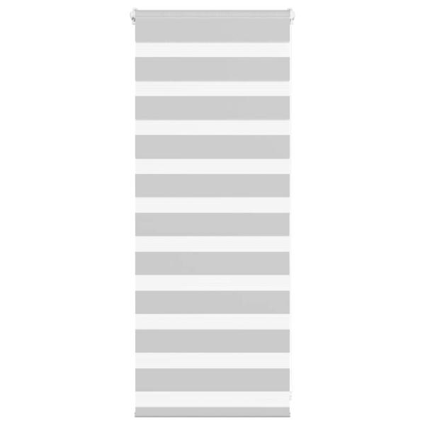ARDEBO.de - Zebrarollo Hellgrau 55x100 cm Stoffbreite 50,9 cm Polyester
