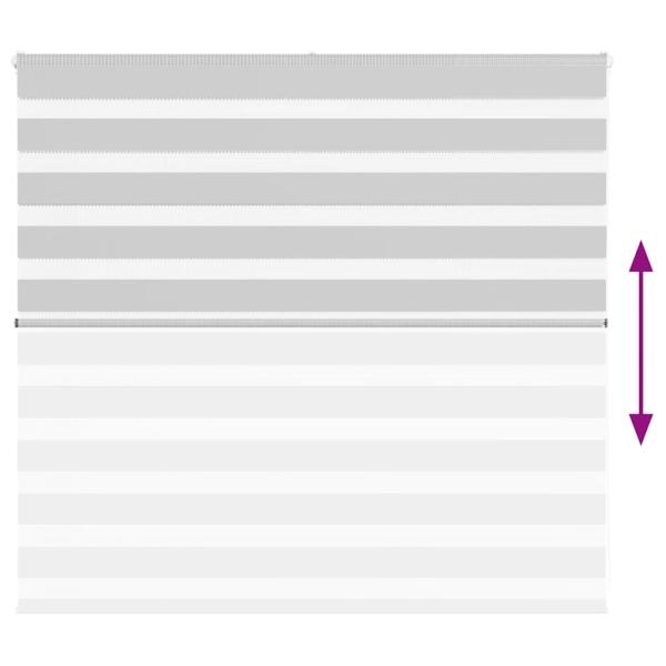 Zebrarollo Hellgrau 160x100 cm Stoffbreite 155,9 cm Polyester