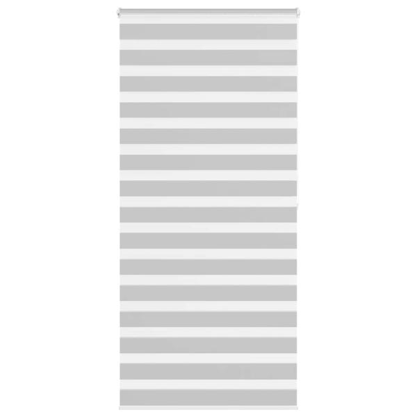 ARDEBO.de - Zebrarollo Hellgrau 100x200 cm Stoffbreite 95,9 cm Polyester