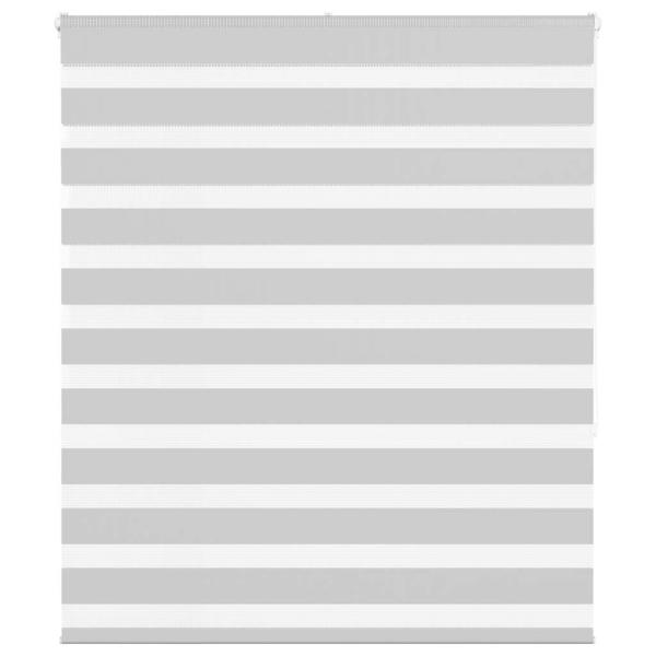 ARDEBO.de - Zebrarollo Hellgrau 125x150 cm Stoffbreite 120,9 cm Polyester