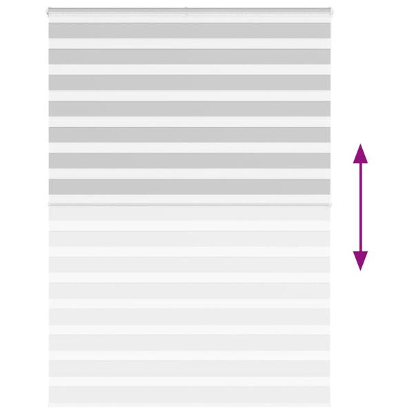 Zebrarollo Hellgrau 160x200 cm Stoffbreite 155,9 cm Polyester