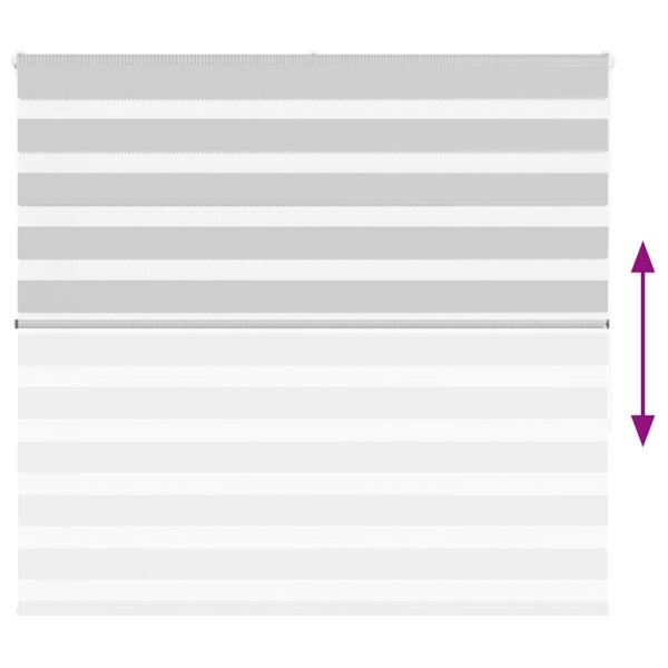 Zebrarollo Hellgrau 160x150 cm Stoffbreite 155,9 cm Polyester