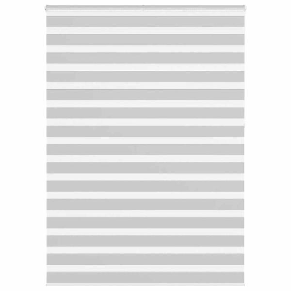 ARDEBO.de - Zebrarollo Hellgrau 155x230 cm Stoffbreite 150,9 cm Polyester