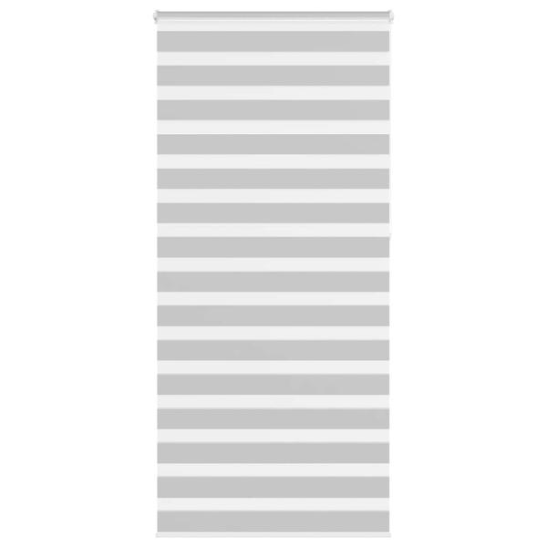 ARDEBO.de - Zebrarollo Hellgrau 110x230 cm Stoffbreite 105,9 cm Polyester