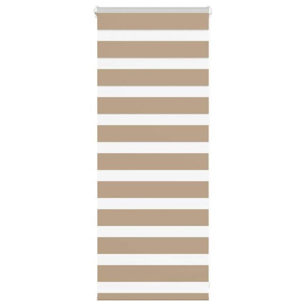 ARDEBO.de - Zebrarollo Sandbraun 55x100 cm Stoffbreite 50,9 cm Polyester