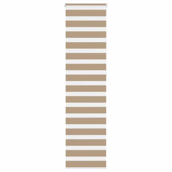 ARDEBO.de - Zebrarollo Sandbraun 65x230 cm Stoffbreite 60,9 cm Polyester