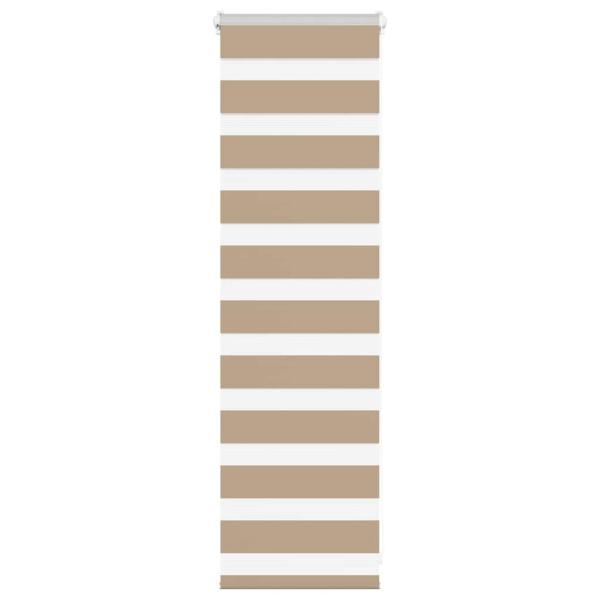 ARDEBO.de - Zebrarollo Sandbraun 45x100 cm Stoffbreite 40,9 cm Polyester