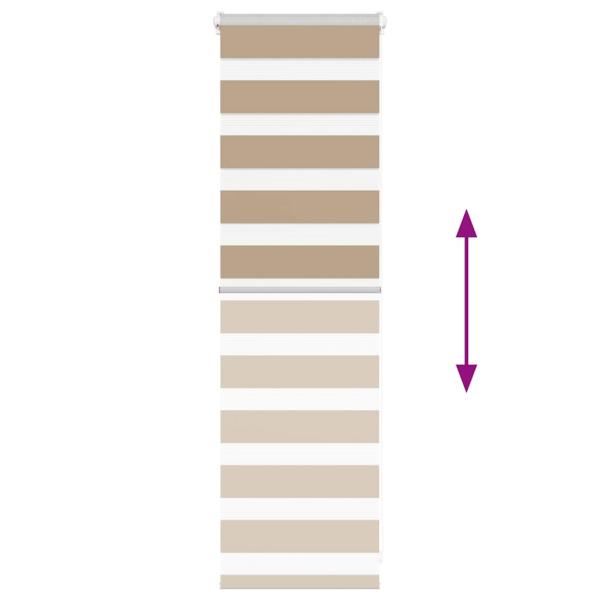 Zebrarollo Sandbraun 45x100 cm Stoffbreite 40,9 cm Polyester