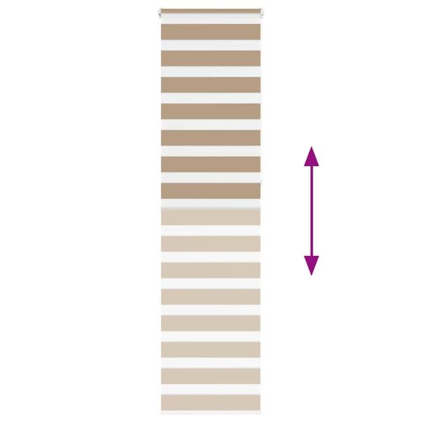 Zebrarollo Sandbraun 55x230 cm Stoffbreite 50,9 cm Polyester