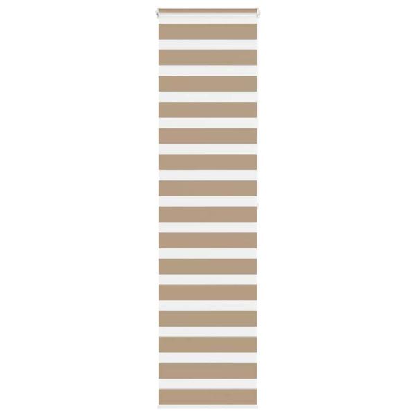 ARDEBO.de - Zebrarollo Sandbraun 60x200 cm Stoffbreite 55,9 cm Polyester