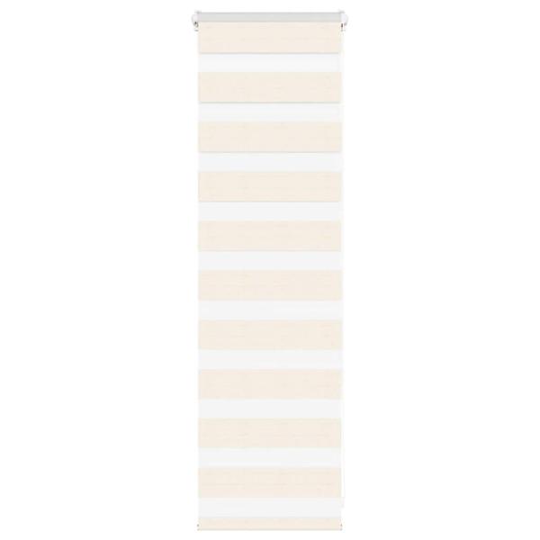 ARDEBO.de - Doppelrollo Marmorbeige 45x100 cm Stoffbreite 40,9 cm Polyester