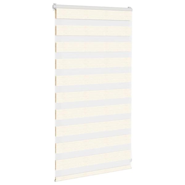 Doppelrollo Marmorbeige 80x100 cm Stoffbreite 75,9 cm Polyester
