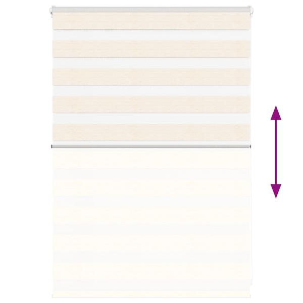 Zebrarollo Marmorbeige 115x100cm Stoffbreite 110,9 cm Polyester