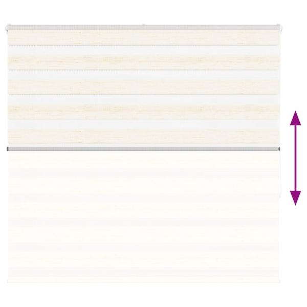 Zebrarollo Marmorbeige 160x150cm Stoffbreite 155,9 cm Polyester