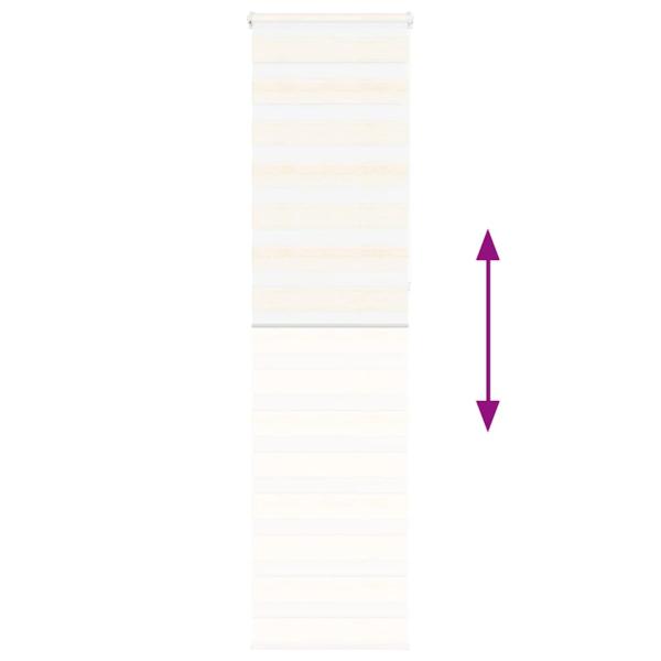 Zebrarollo Marmorbeige 55x230 cm Stoffbreite 50,9 cm Polyester