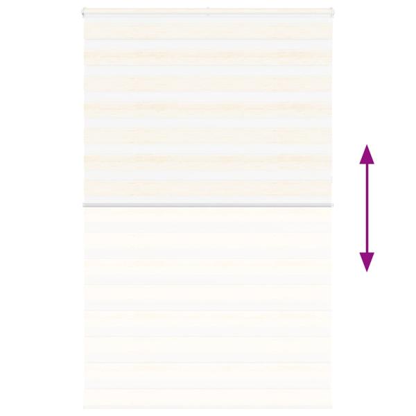 Zebrarollo Marmorbeige 140x230cm Stoffbreite 135,9 cm Polyester