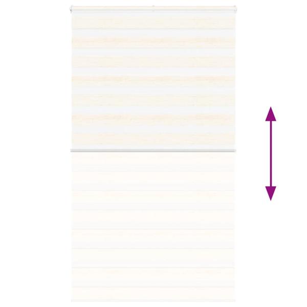 Zebrarollo Marmorbeige 125x200cm Stoffbreite 120,9 cm Polyester