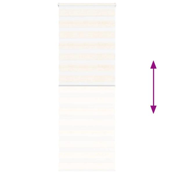 Zebrarollo Marmorbeige 90x200 cm Stoffbreite 85,9 cm Polyester