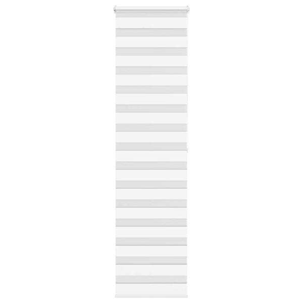 ARDEBO.de - Zebrarollo Weiß 65x200 cm Stoffbreite 60,9 cm Polyester