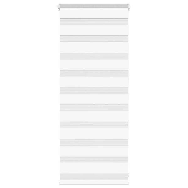 ARDEBO.de - Zebrarollo Weiß 65x100 cm Stoffbreite 60,9 cm Polyester