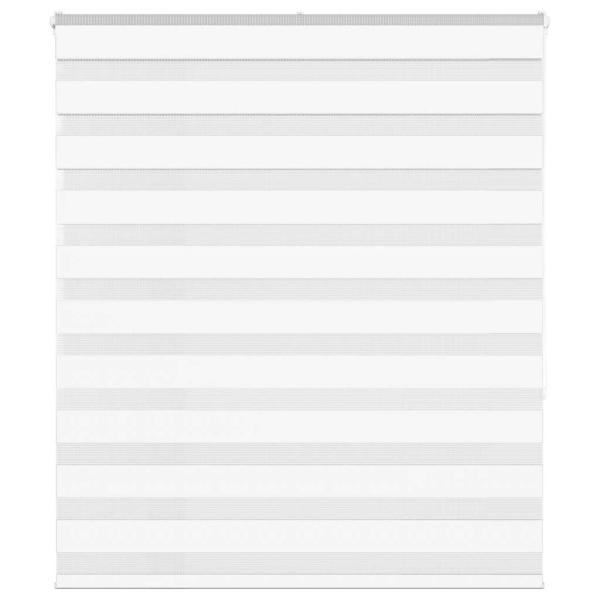 ARDEBO.de - Zebrarollo Weiß 125x150 cm Stoffbreite 120,9 cm Polyester