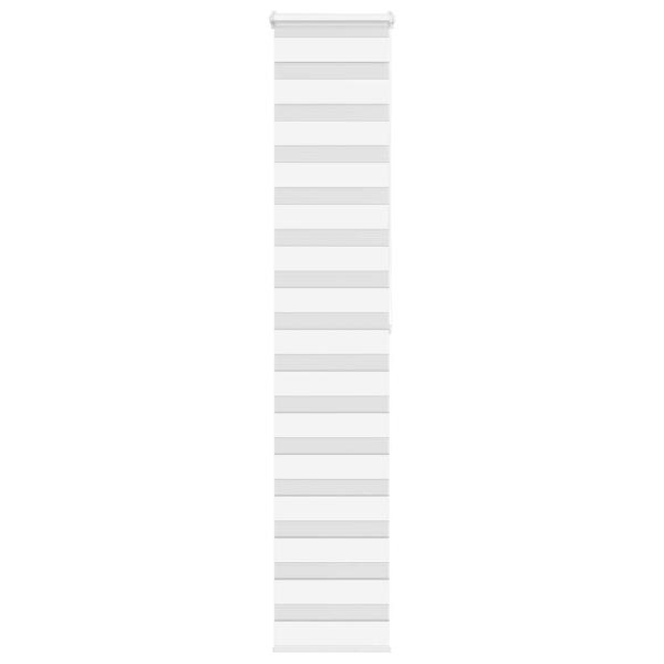 ARDEBO.de - Zebrarollo Weiß 40x200 cm Stoffbreite 35,9 cm Polyester