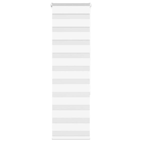 ARDEBO.de - Zebrarollo Weiß 40x150 cm Stoffbreite 35,9 cm Polyester