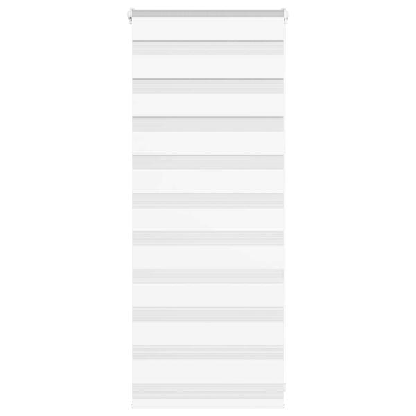 ARDEBO.de - Zebrarollo Weiß 55x100 cm Stoffbreite 50,9 cm Polyester