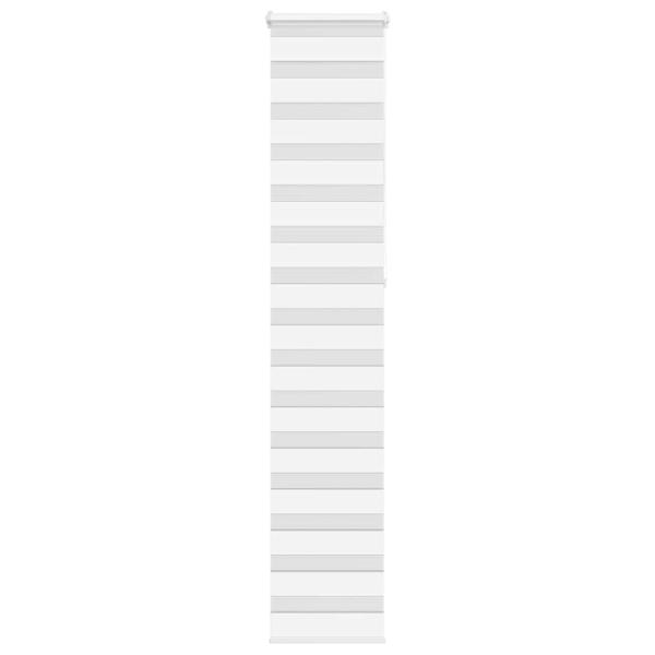 ARDEBO.de - Zebrarollo Weiß 50x230 cm Stoffbreite 45,9 cm Polyester