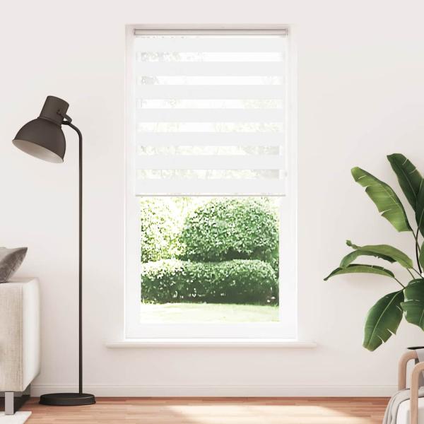 ARDEBO.de - Zebrarollo Weiß 100x230 cm Stoffbreite 95,9 cm Polyester