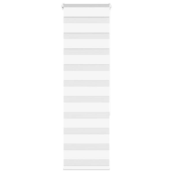 ARDEBO.de - Zebrarollo Weiß 45x150 cm Stoffbreite 40,9 cm Polyester